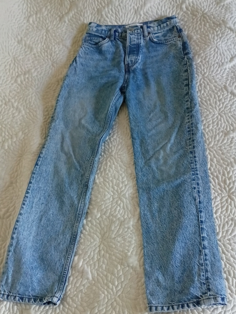Reformation Women's Jeans High Rise Button Front 24